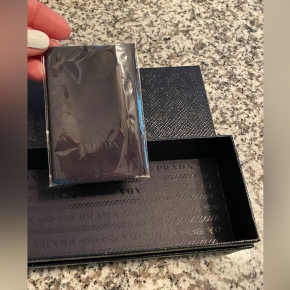 Authentic Prada eyeglass/sunglass box & cleaning rag never used. Box is pristine - Picture 3 of 4